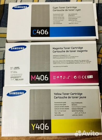 Комплект цветных картриджей Samsung 406