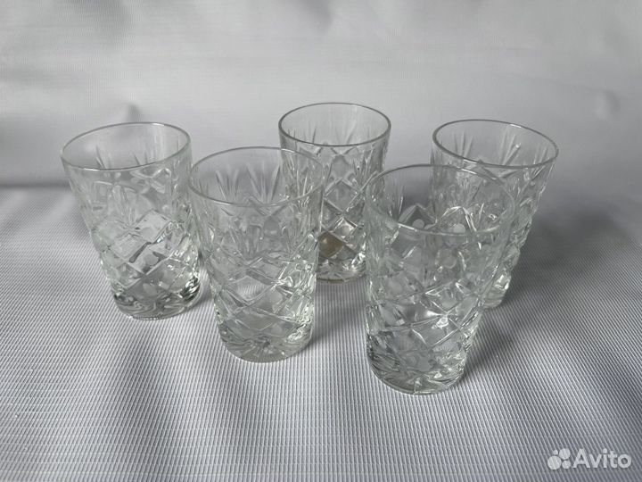 Хрусталь СССР стопки чашечки кофейный набор