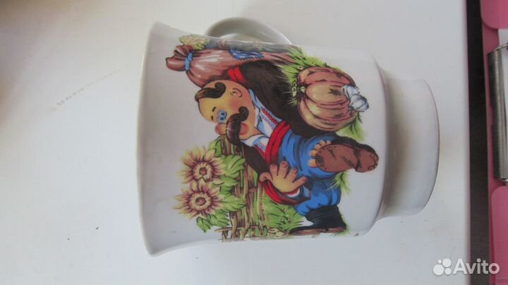 Бокал фарфоровый большой. Довбыш. Украина