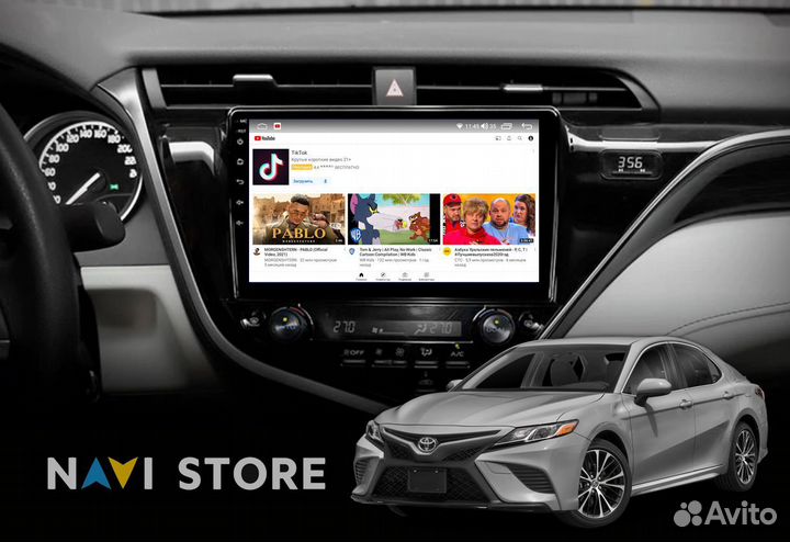 Магнитола Android Toyota camry 2018-2020