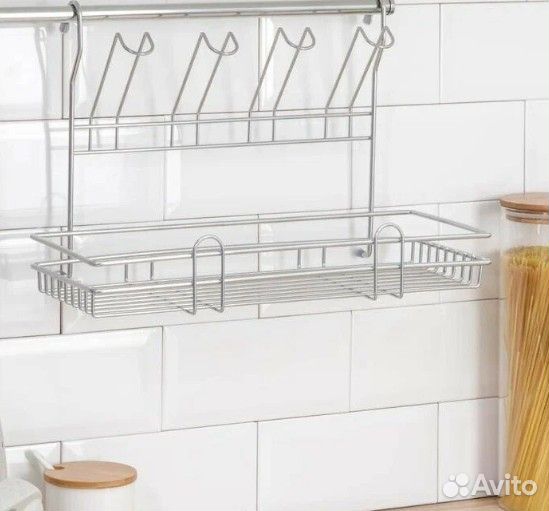 Рейлинговая кухонная система и полки на рейлинг