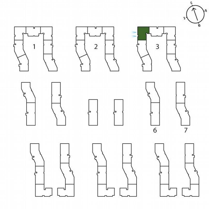 3-к. квартира, 51,9 м², 3/3 эт.