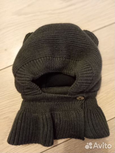 Шапка шлем для новорожденных 38-40