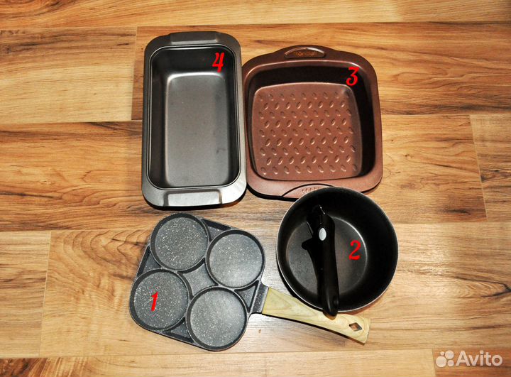 Формы для запекания, ковш Tefal и сковородка для о