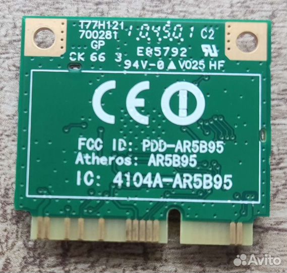Wifi модуль pci-e 802.11b/g для ноутбука