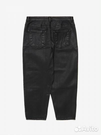 Rick owens Drkshdow Collapse Cropped Black Waxed