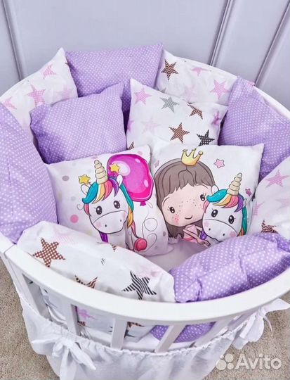 Бортики в детскую кроватку новые