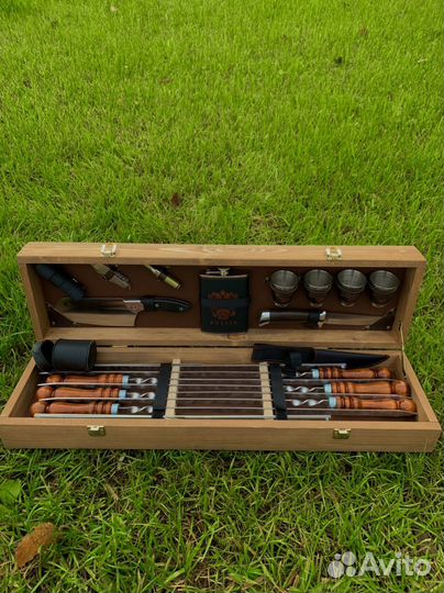 Подарочный набор шампуров в кейсе