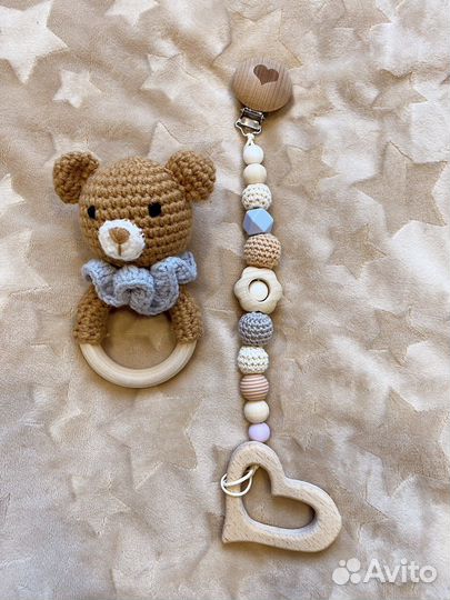 Погремушка грызунок держатель