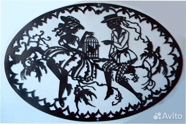 Картина на стену металлическая