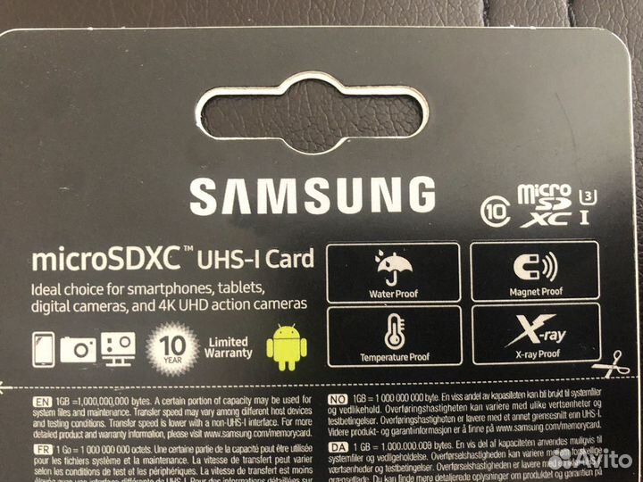 Карта памяти micro sd 128 samsung