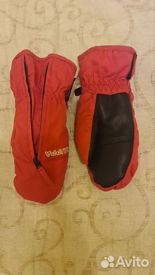 Шапка шлем и перчатки зима