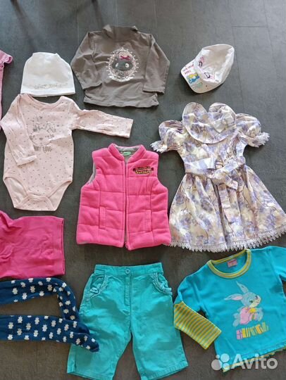 Есть доставка. Вещи пакетом 86-104 на девочку