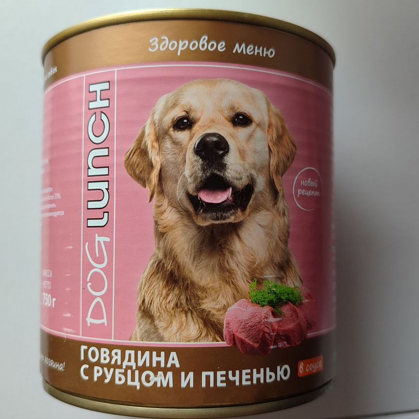 Dog lunch говядина 12шт. Корм для собак