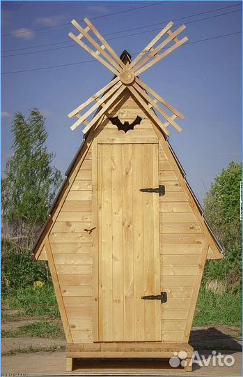 Дачный туалет с лебедем сфу 854