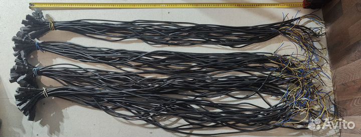 Кабели с13 без вилки сечение 3*1 10А L 80-270см