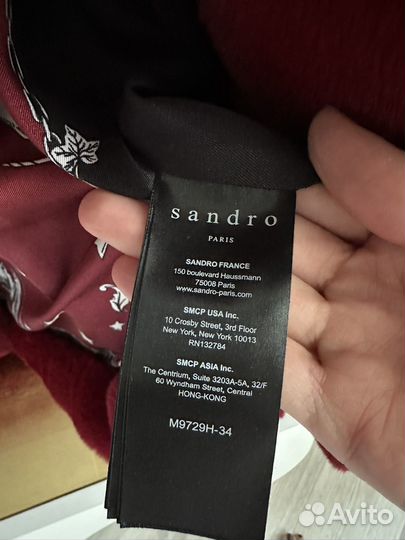 Шуба из искусственного меха Sandro