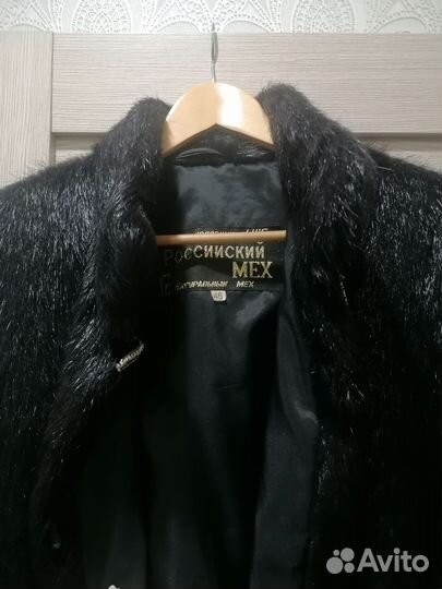 Шуба женская натуральный мех бобра, 46 размер