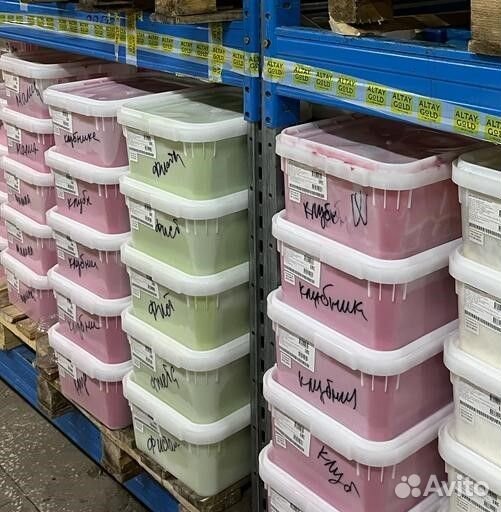 Оптом крем мед. Со вкусом клубники