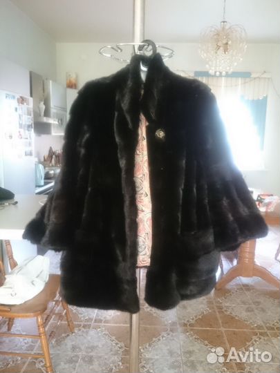 Шуба норковая поперечка в отличном состоянии