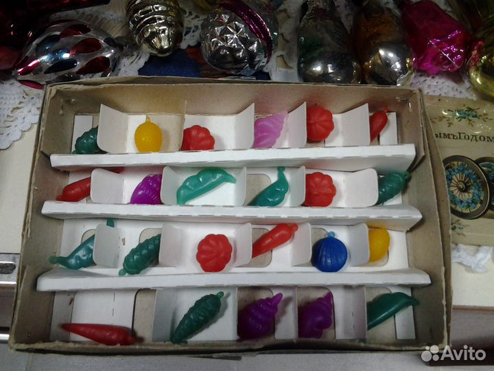 Наборы миниатюрных елочных игрушек