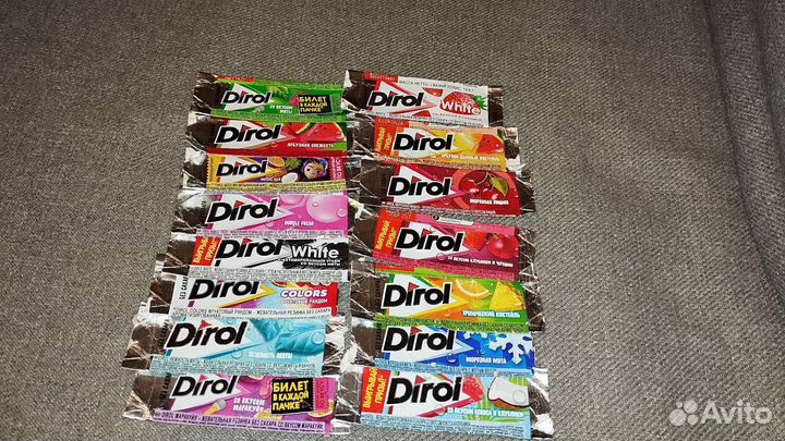 Колекционные фантики dirol