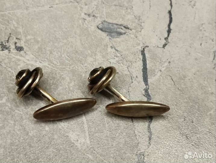 Запонки серебро СССР