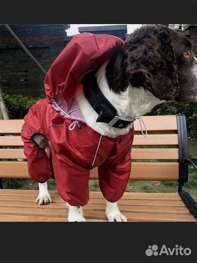 Уличный плащ для больших собак