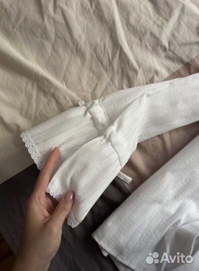 Рубашка белая женская оверсайз