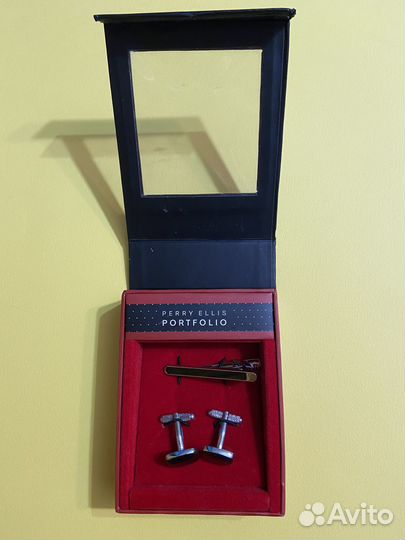 Зажим для галстука и запонки Perry Ellis (США)