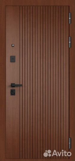 Дверь входная металлическая с зеркалом