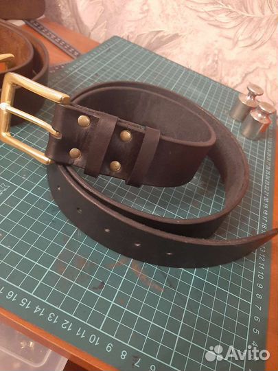 Ремень кожаный брючной