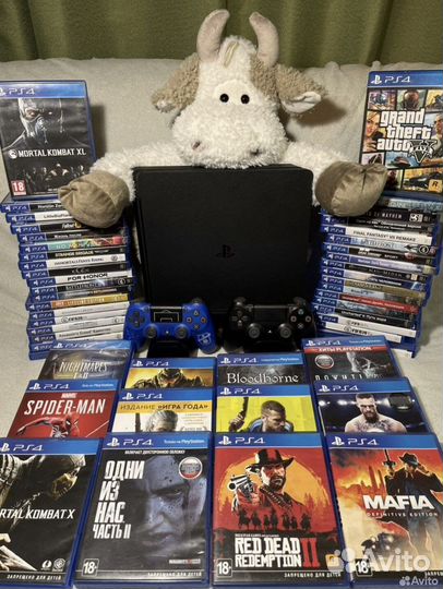 Ps4 slim 500gb с играми