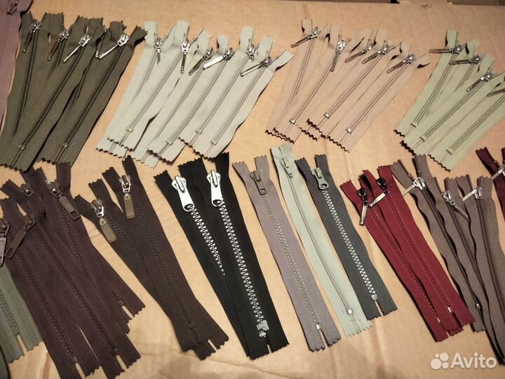 Застежка Молния-74 шт одной кучей за эту цену,нов