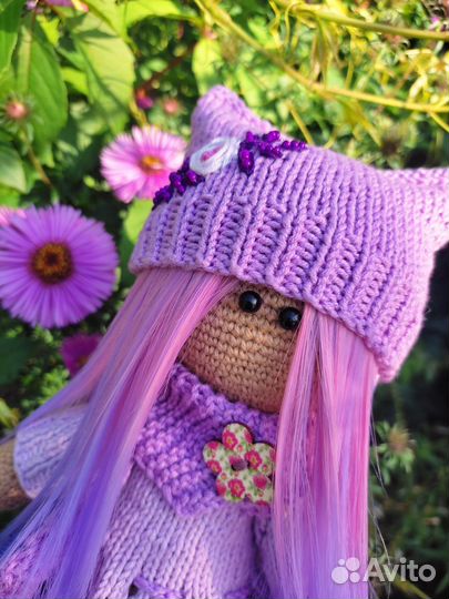 Кукла вязаная интерьерная