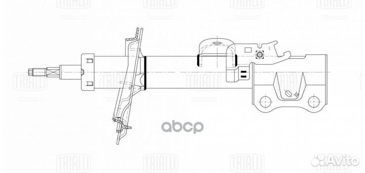 Амортизатор geely atlas 18- 1.8I/2.4I перед. лев