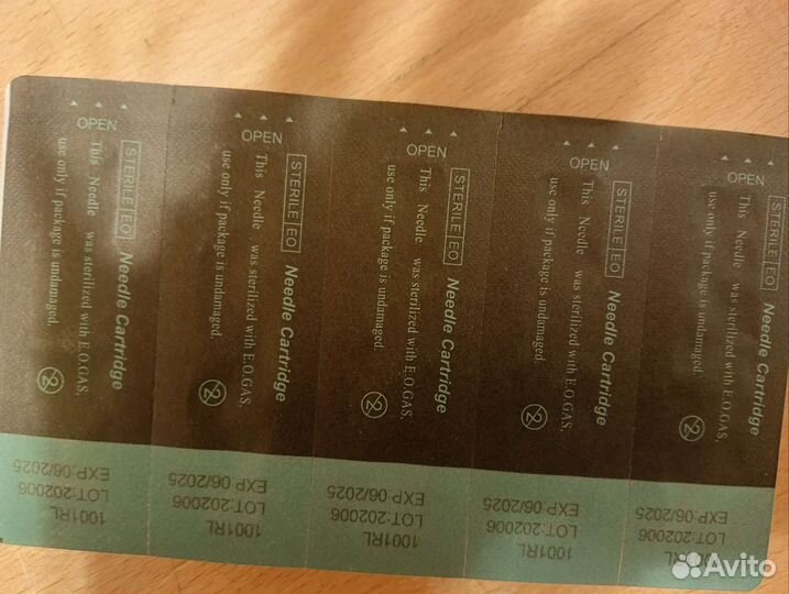 Одноразовые тату иглы для картриджей 20шт