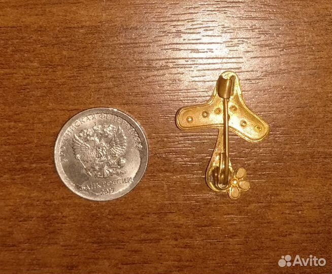 Брошка гриб мухомор СССР