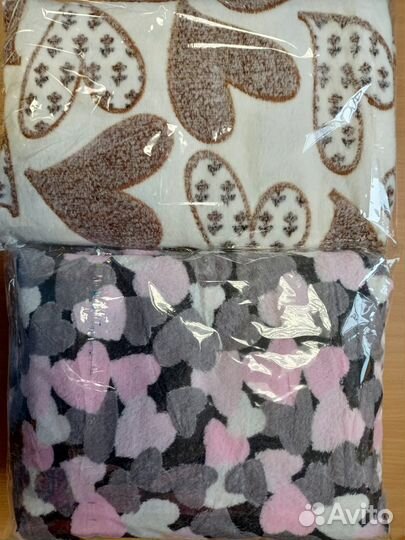 Плед новый 180 на 200 см, Много цветов