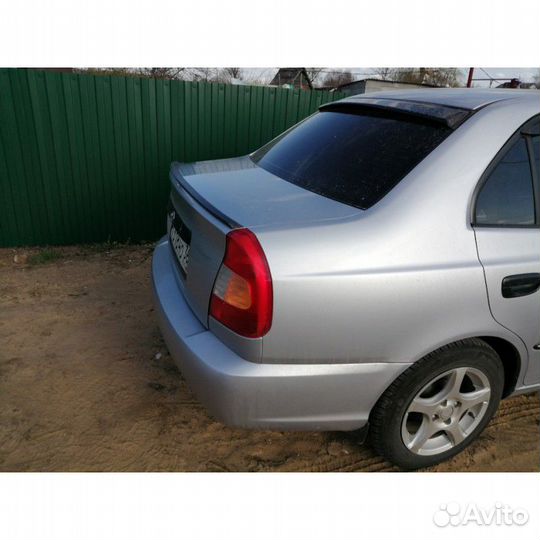 Лип спойлер Hyundai Accent