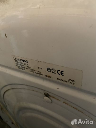 Стиральная машина Indesit Wes9x на запчасти