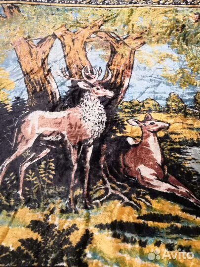 Плюшевый ковёр-покрывало СССР