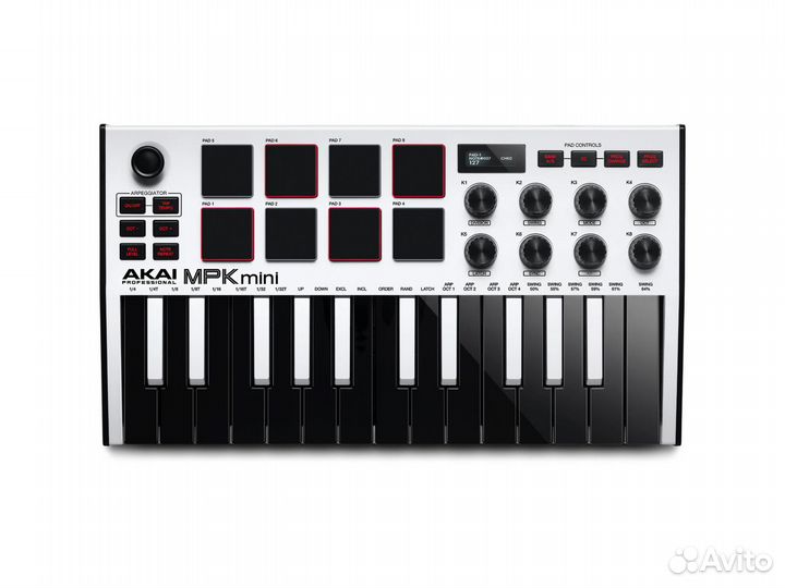 Akai MPK Mini MK3 (новая клавиатура, белая)