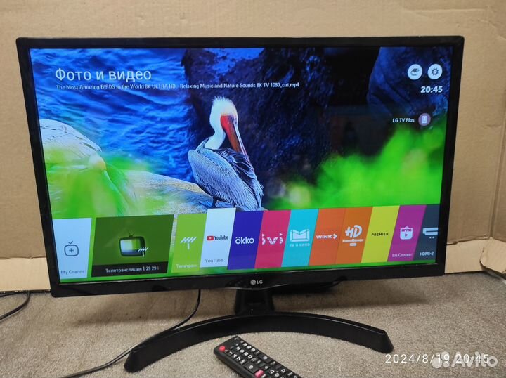 LG 28LK480U. (2019г). SMART