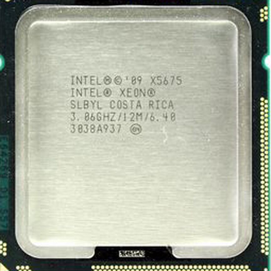 [X5675] Intel Xeon 3,46ghz 12mb Lga1366 6/12 Ядер X5675