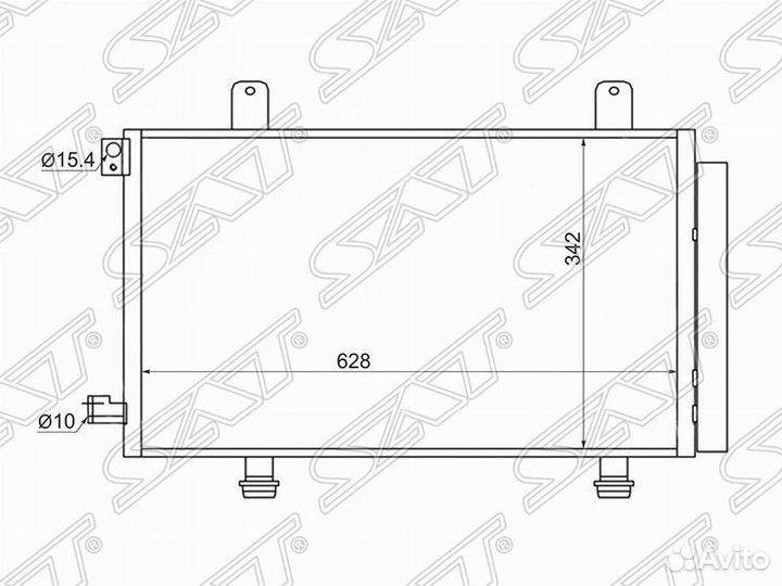 Радиатор кондиционера Сузуки SX4 06