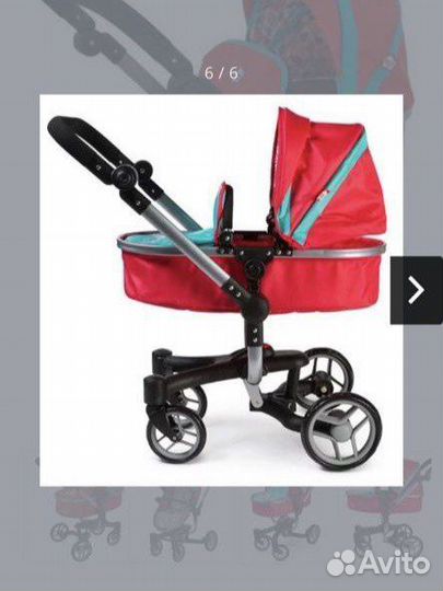 Коляска для кукол demi star 2 в 1