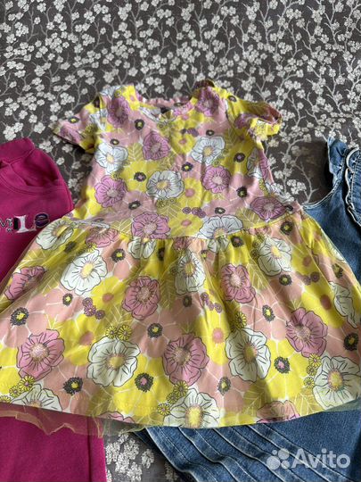 Большой пакет одежды для девочки 86-92