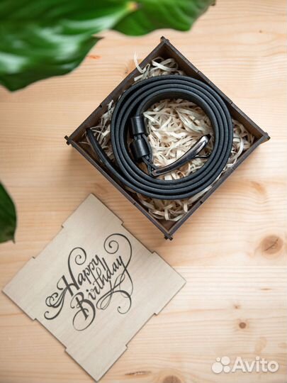 Ремень мужской с именной гравировкой подарок