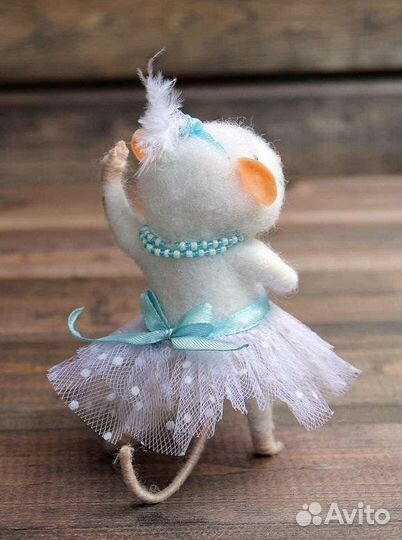 Авторская кукла мышь балерина